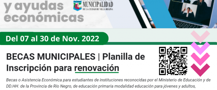 RENOVACIÓN DE BECAS PARA 2023.